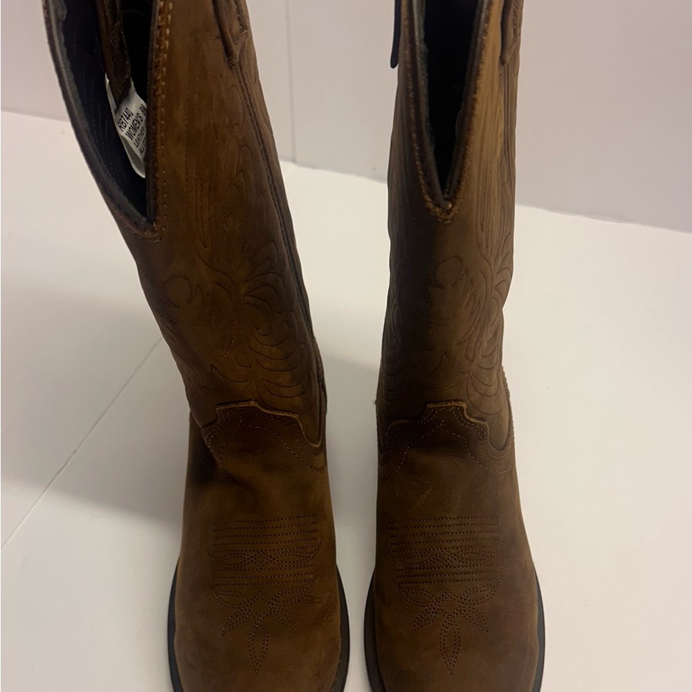 Brown Western leather Women's Boots Masterson Boot co RB7440 size 6
